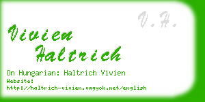 vivien haltrich business card